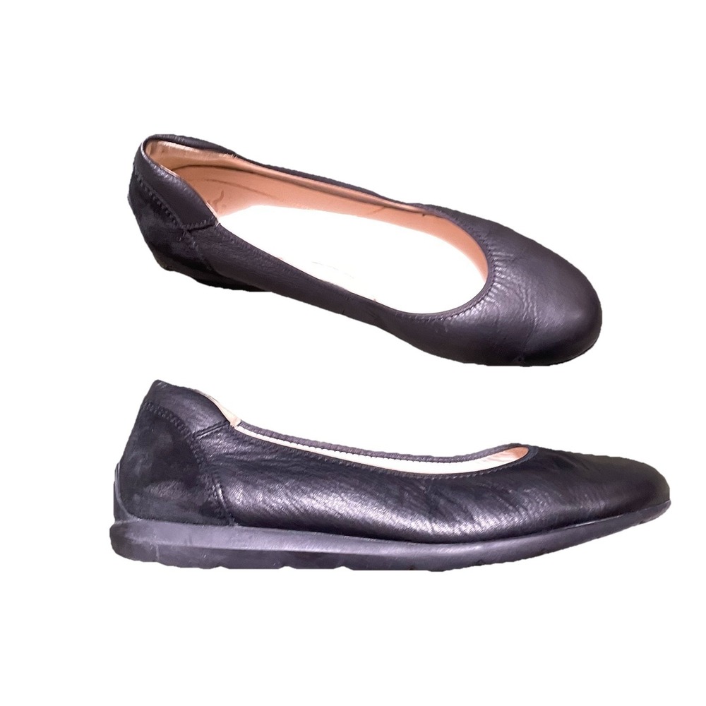 Ara‎ High Soft Sarah Black Loafers Flats Size 5 Comfy Work Office Travel Minimal
